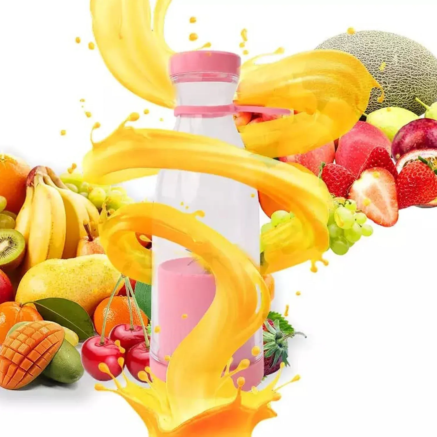 BLENDER PORTABLE JUICER FOR SMOOTHIE 420 ML Multicolour - Detailed Feature View 3