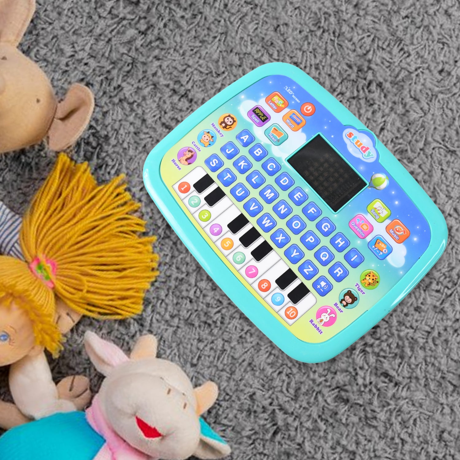Premium Learning Educational Computer Kids Piano Laptop with LED Screen & Music - Buy Online at Alikart