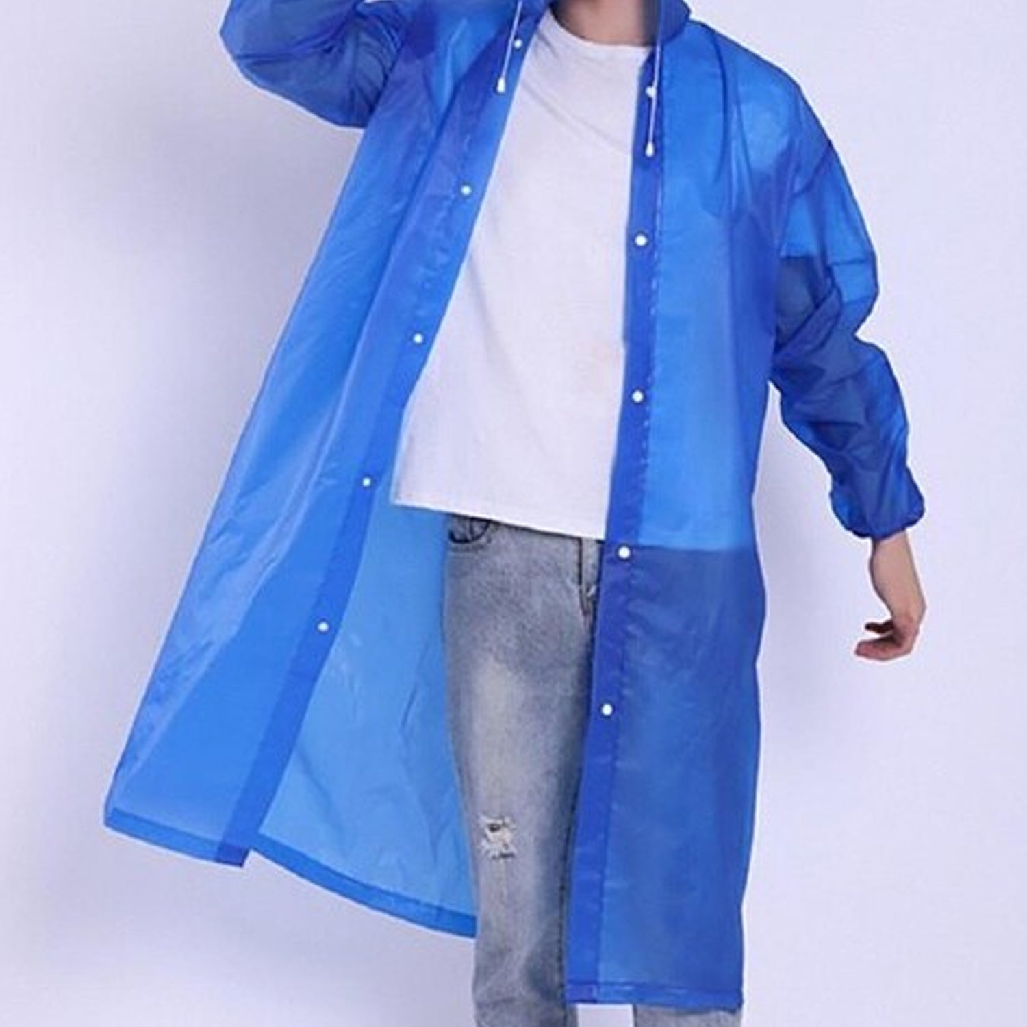 Outdoor Adult Portable Traveling Raincoat for Men & Women - Detailed Feature View 5