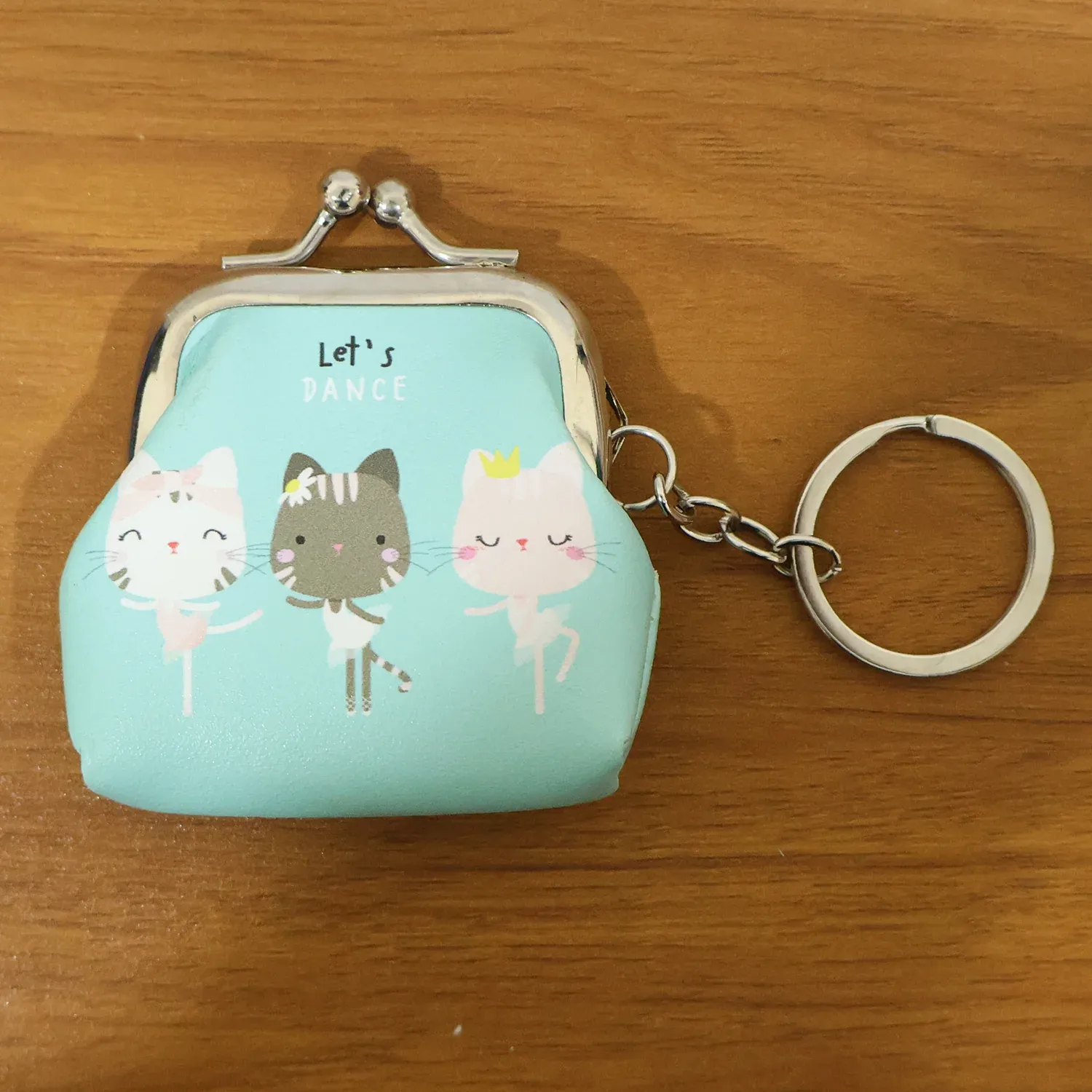 Cute Cartoon Cat Printed Mini Coin Purse Keychain (1 Pc) - Detailed Feature View 8
