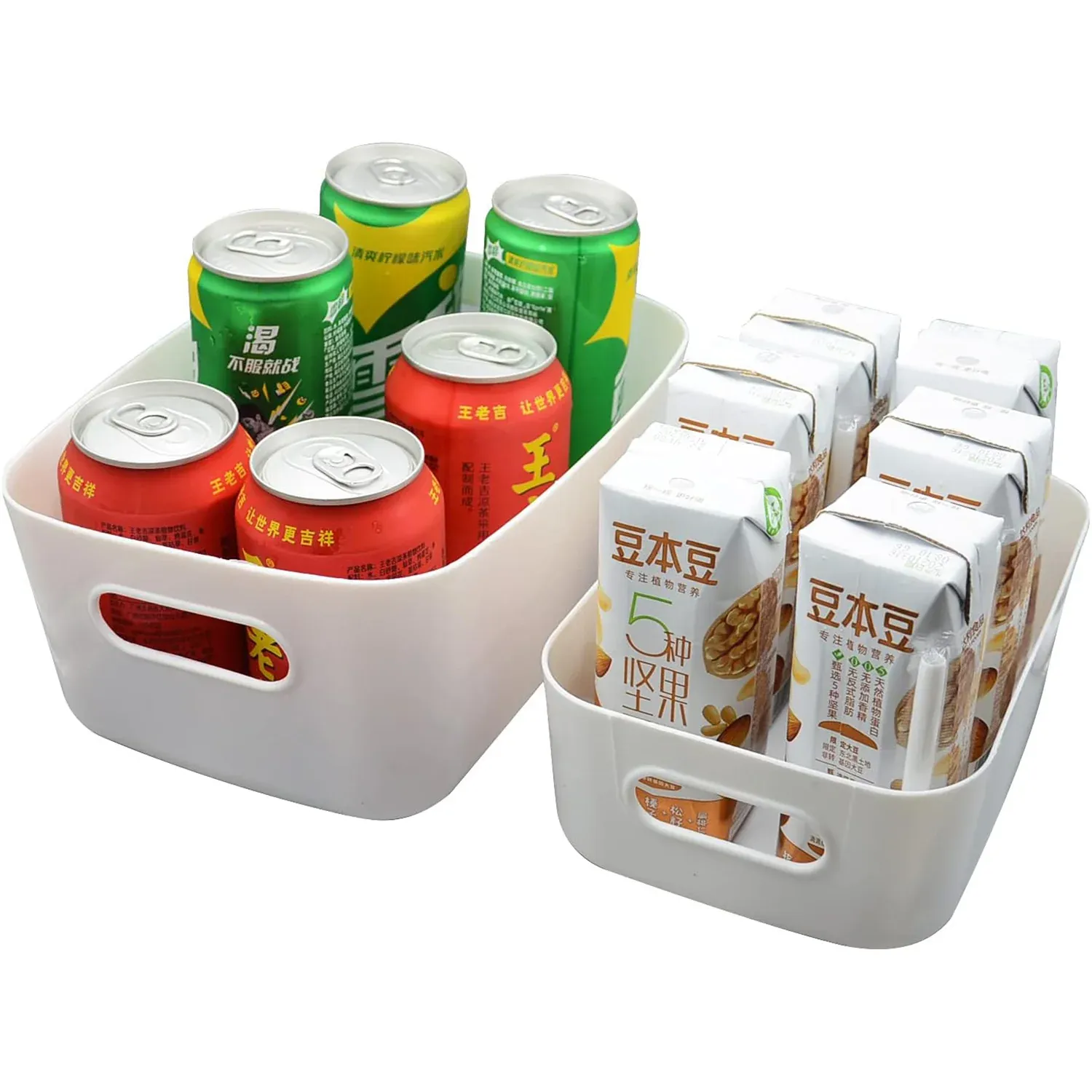 Storage Boxes Plastic Kitchen Storage Baskets (1 Pc / 21×15 Cm) - Detailed Feature View 2