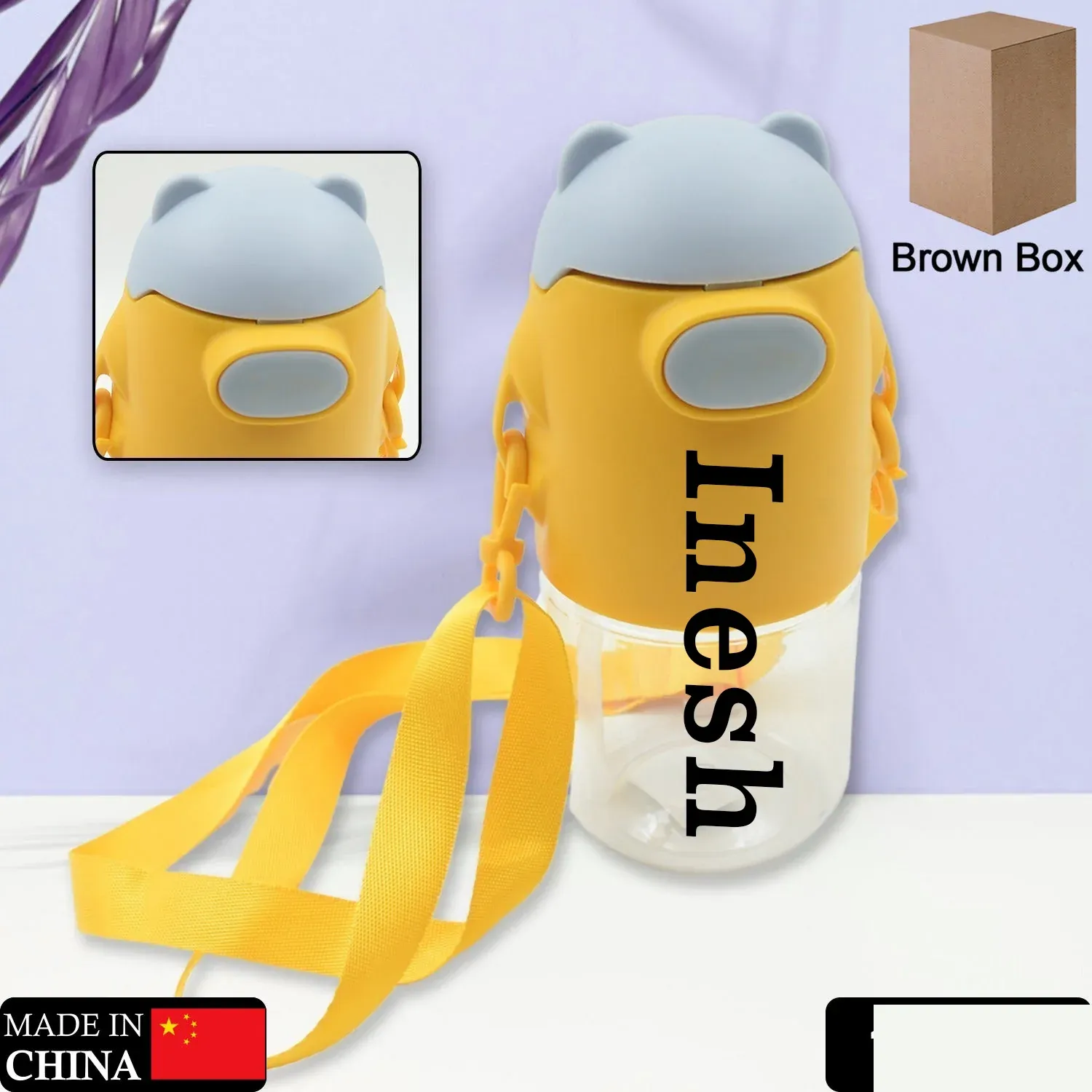 Customize Large Capacity Plastic Water Bottle | Office Bottle | Gym Bottle | Home | Kitchen | Leakproof and BPA Free Drinks Bottle | Water Drink Juice Bottle Wide-Mouth BPA Free Leak-Free Lightweight (1 Pc ) - Detailed Feature View 5