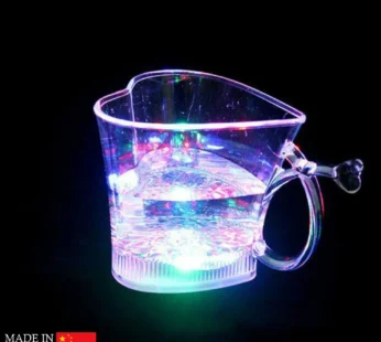 Heart Shape Activated Blinking Led Glass Cup