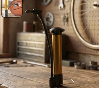 Mini Hand Air Pump – Portable Metal High-Pressure Inflator for Sports (1 Pc)