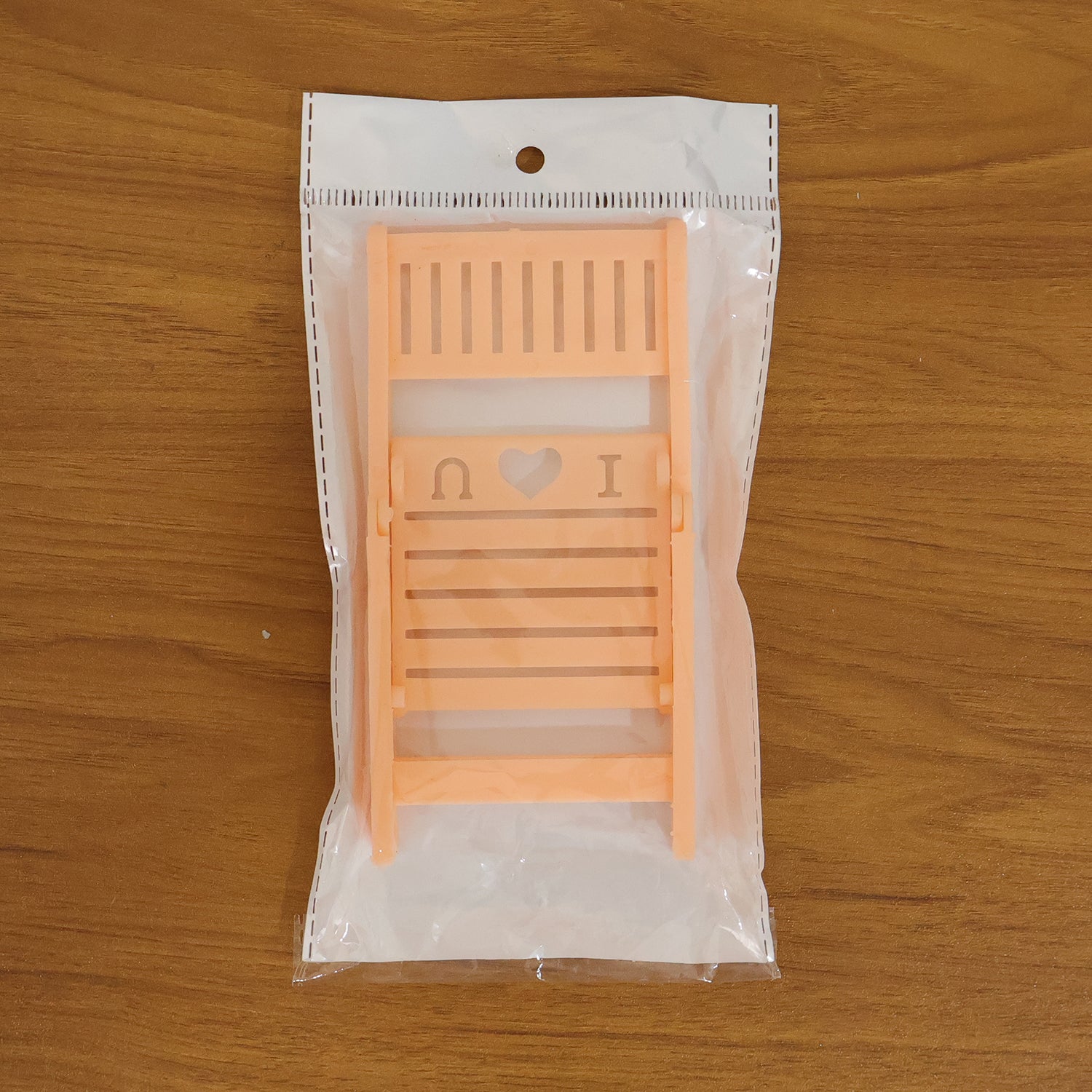 Mini Chair Shape Mobile Stand Holder (1 Pc / Peach Color) - Detailed Feature View 7