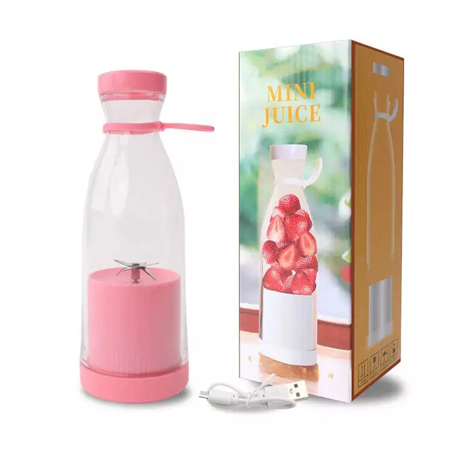 BLENDER PORTABLE JUICER FOR SMOOTHIE 420 ML Multicolour - Detailed Feature View 4