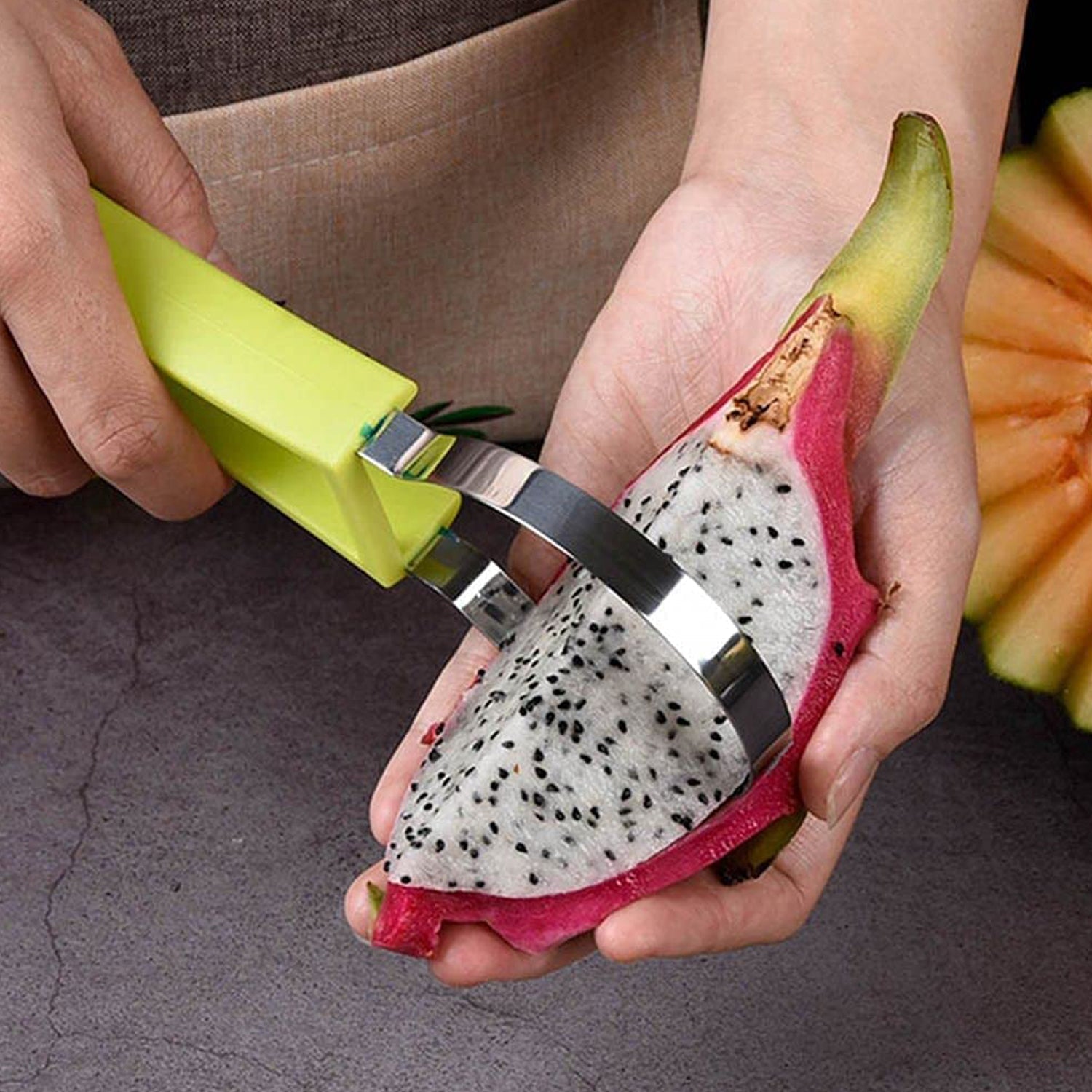 4-in-1 Stainless Steel Fruit Baller & Scooper - Detailed Feature View 6
