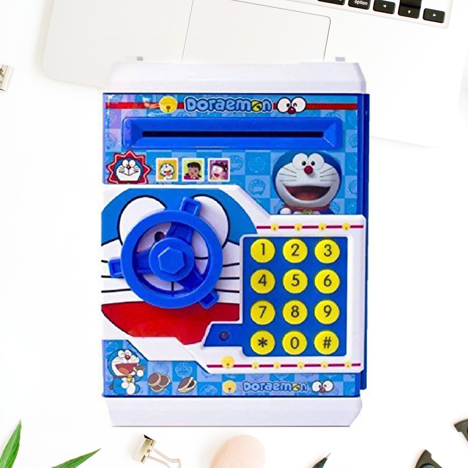 Electronic Piggy Bank ATM with Password for Kids Savings - Detailed Feature View 10