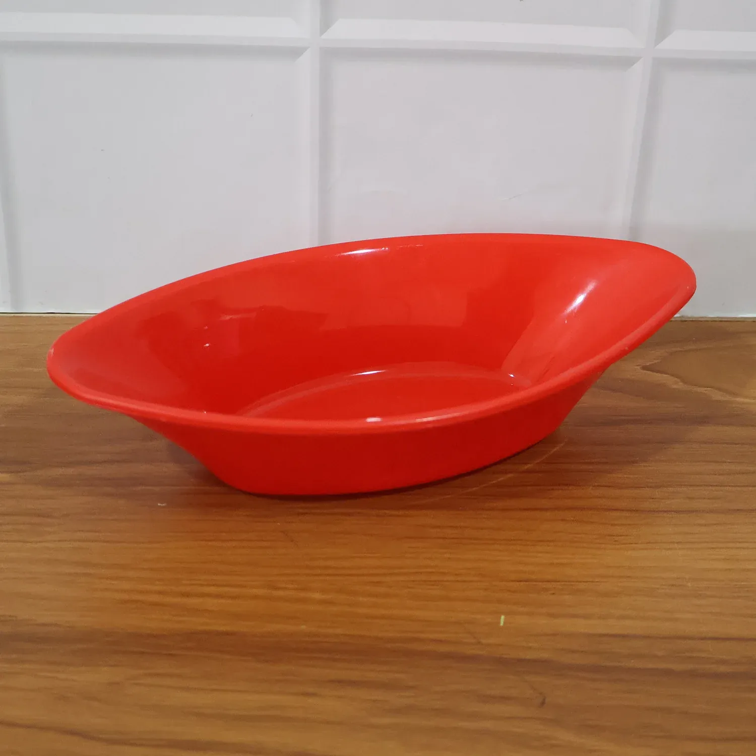 Plastic Marin Serving Bowl – Elegant Oval Deep Bowl (1 Pc / Red) - Detailed Feature View 7