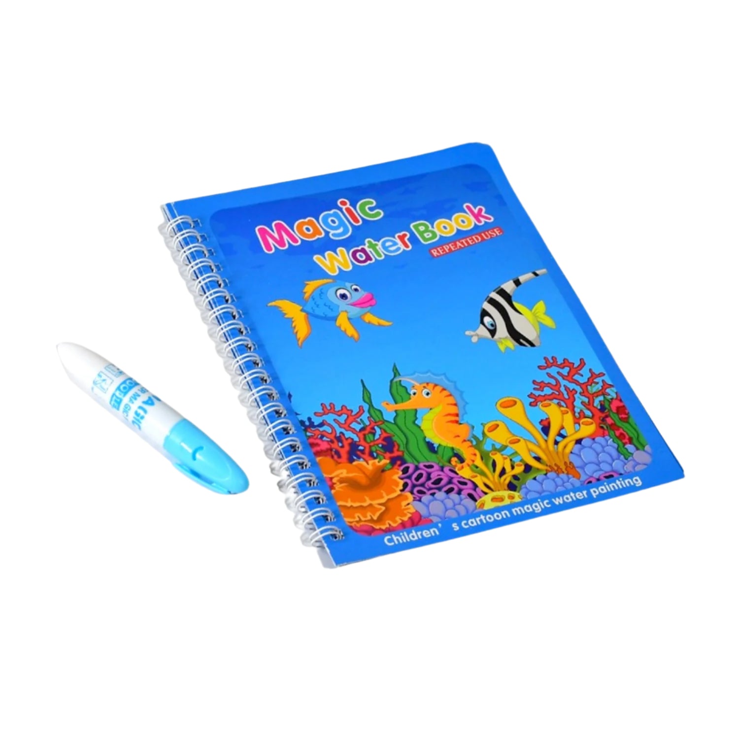 Premium Magic Water Quick Dry Book Water Coloring Book Doodle with Magic Pen Painting Board - Buy Online at Alikart