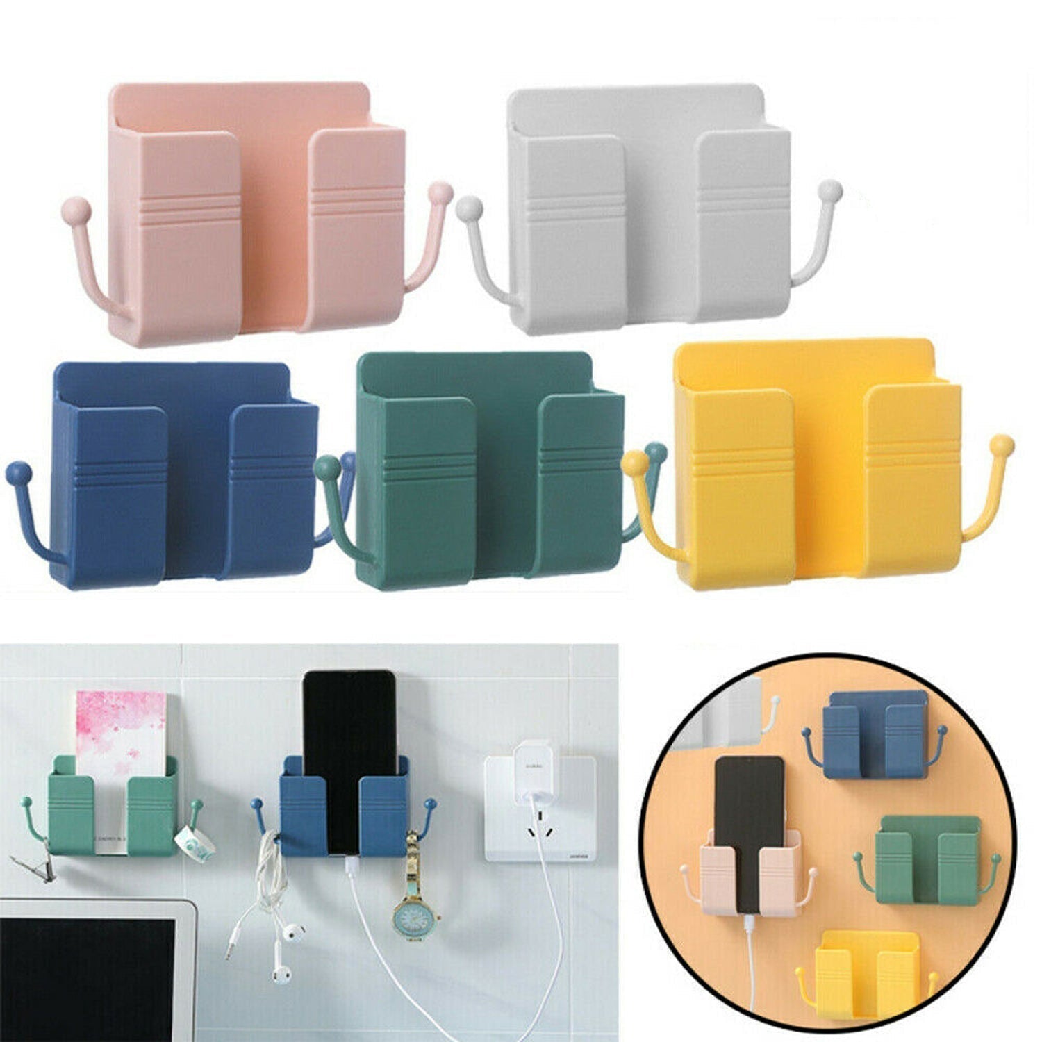 1 Pc Wallmount Mobile Stand With Hook - Detailed Feature View 7