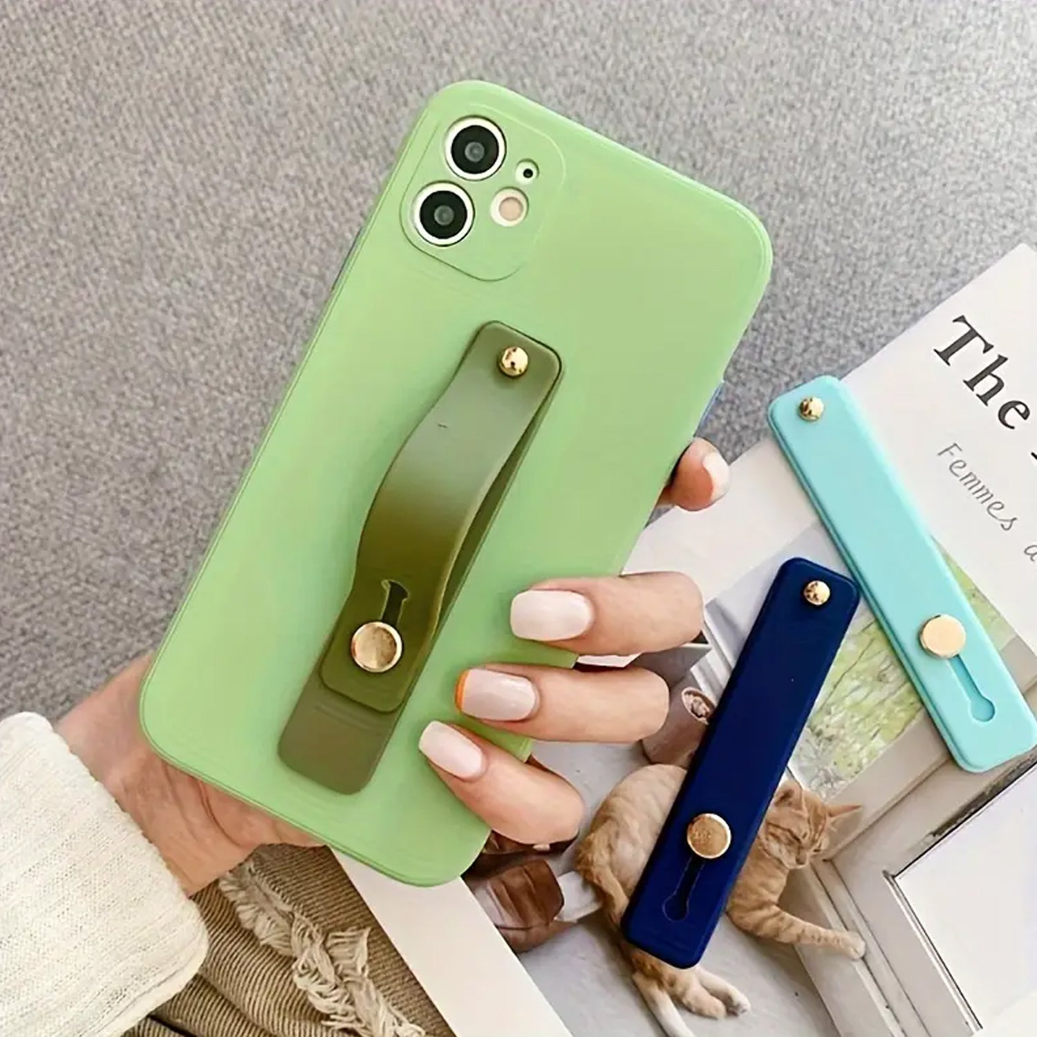 Phone Loop Finger Holder, Phone Grip Straps Silicone Phone Finger Strap (1 Pc) - Detailed Feature View 2