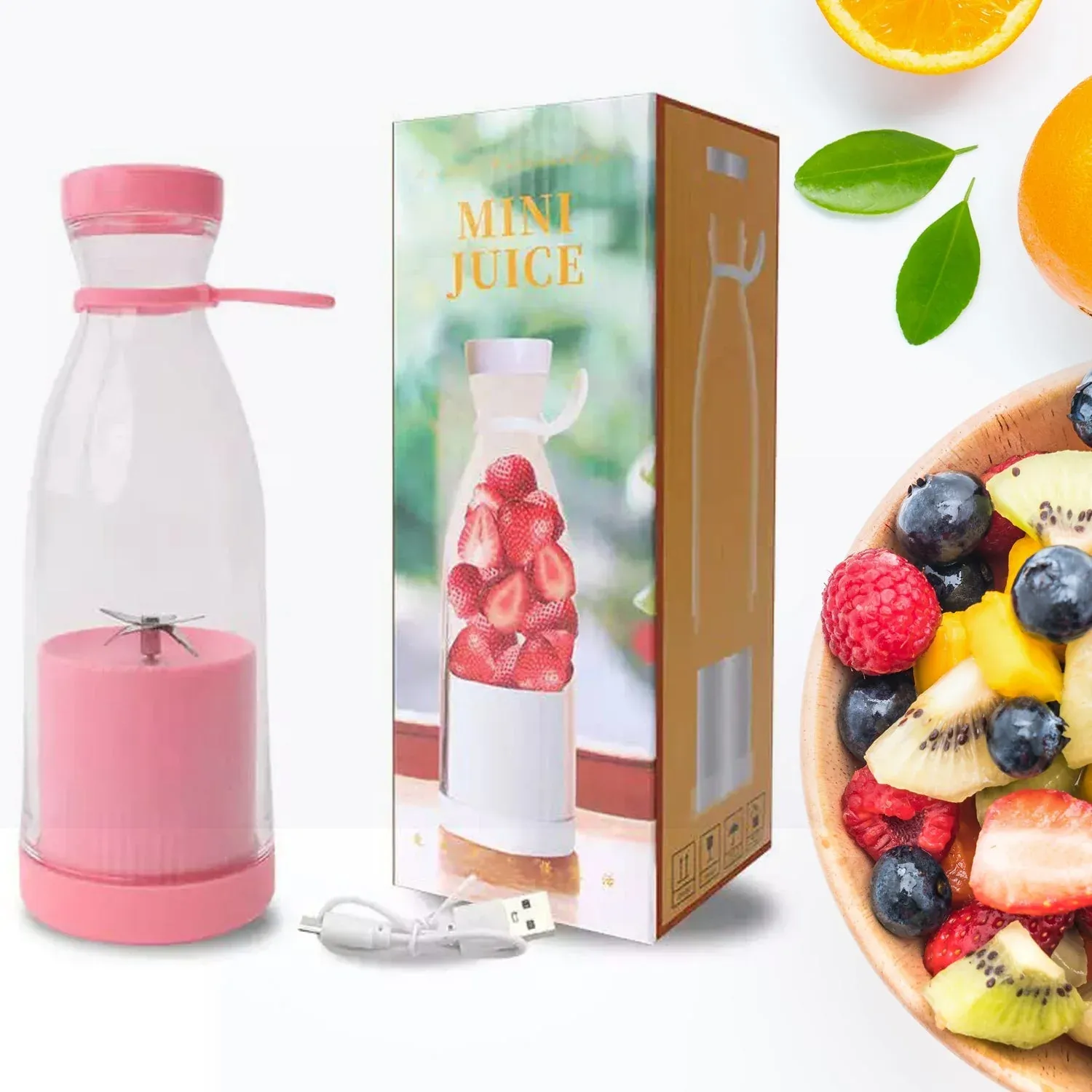 Premium BLENDER PORTABLE JUICER FOR SMOOTHIE 420 ML Multicolour - Buy Online at Alikart