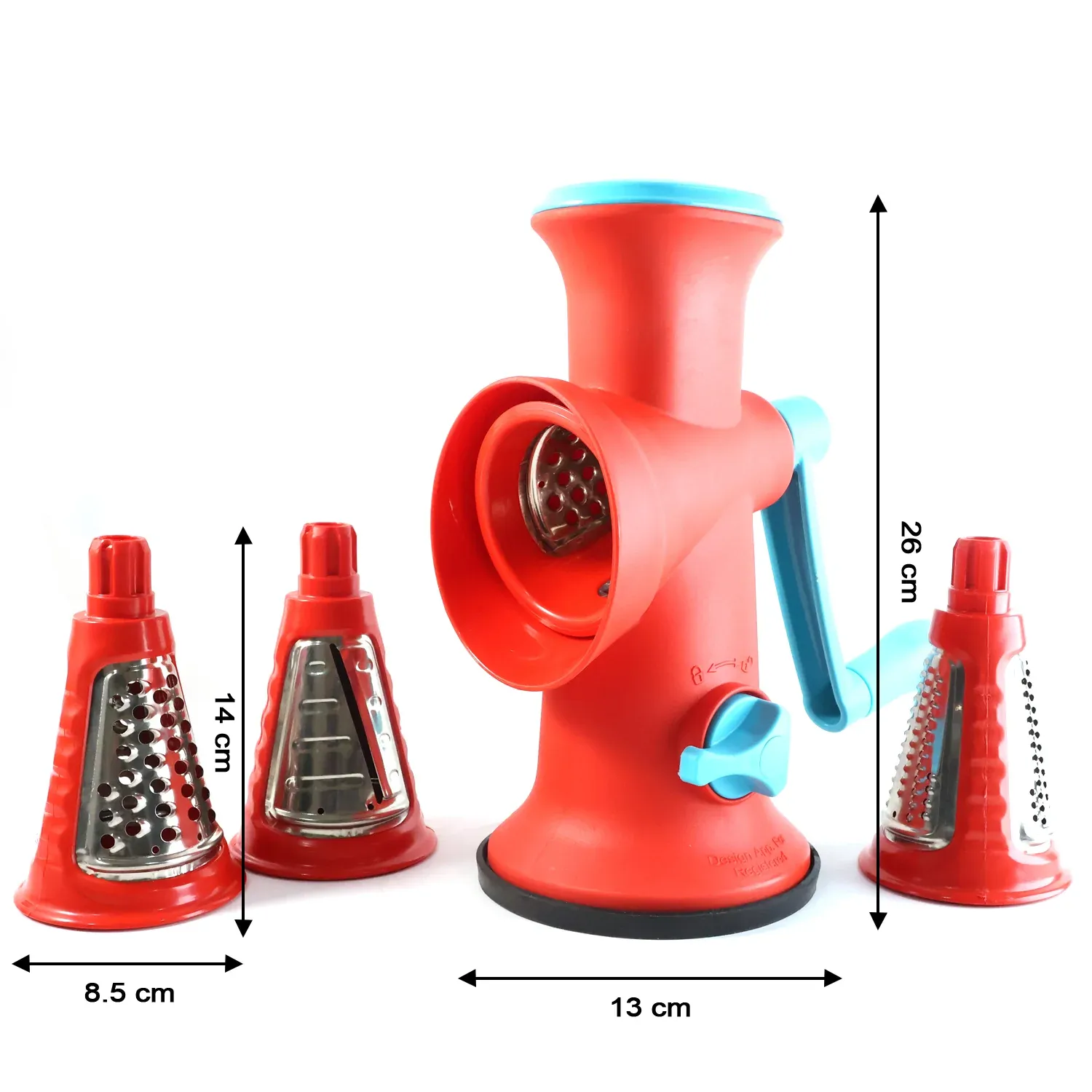 Apex 4 in 1 Signature Rotary Grater with Interchangeable Blades - Detailed Feature View 5