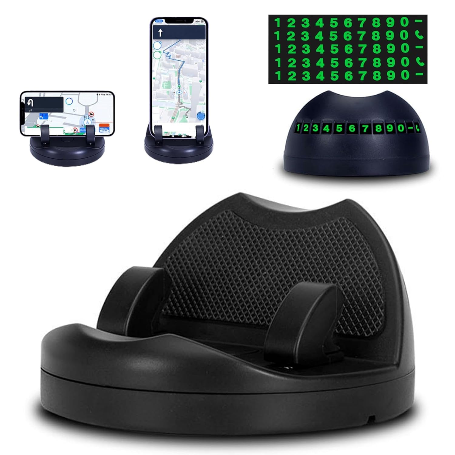 Premium 2 in 1 Car Anti-Slip Mat, Phone Holder Non Slip Sticky Phone Mount Holder (1 Set) - Buy Online at Alikart