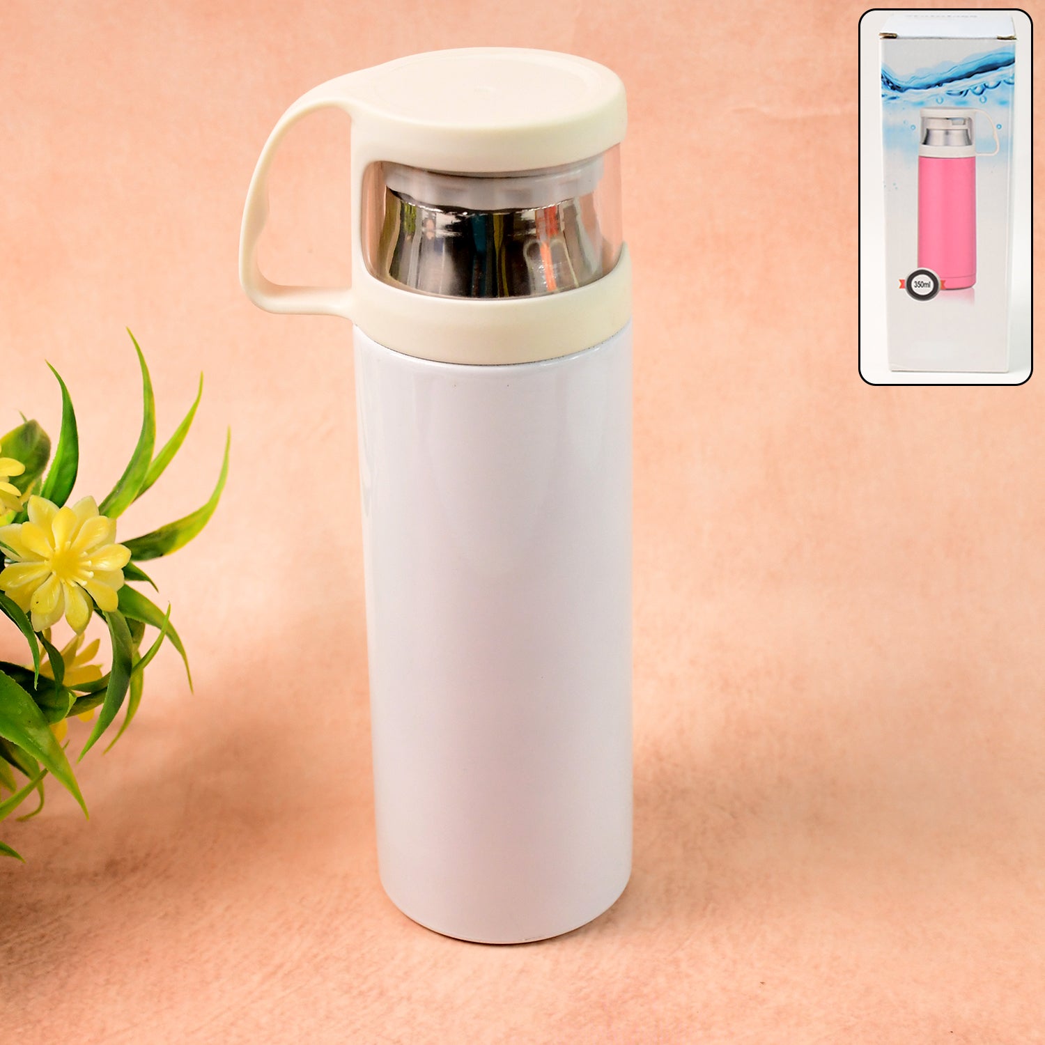 Stainless Steel Water Vacuum Bottle (350 ML) - Detailed Feature View 7