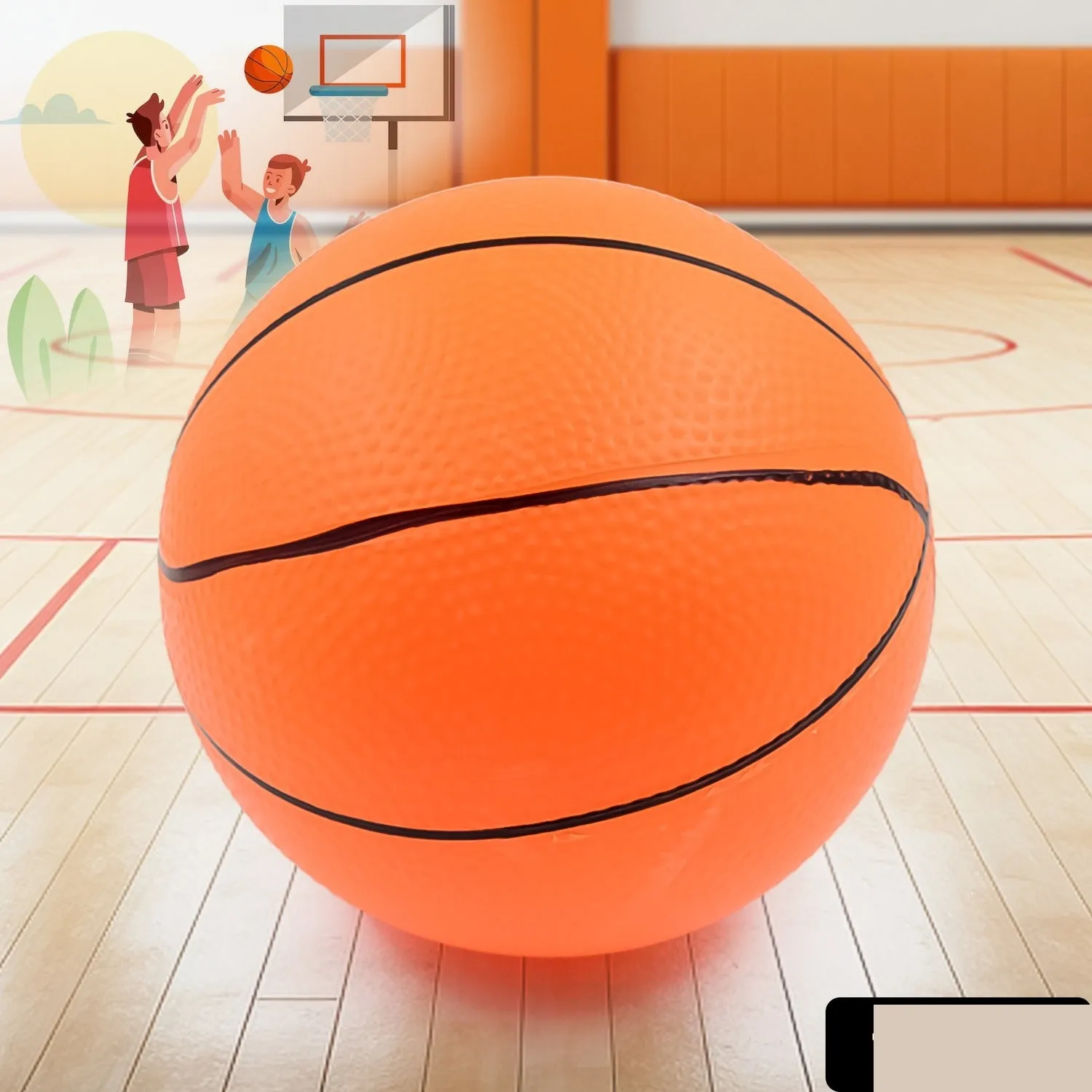 Mini Bouncy Basketball (1 Pc) - Detailed Feature View 1
