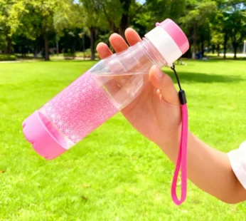 600ml Bliss Plastic Water Bottle – Leak-Proof Flip Cap Sports Bottle (Random color-Pack of 1)