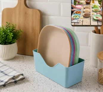 11 in 1 Plastic Snack Serving Plates Set, Multi-Compartment Party Snack Tray
