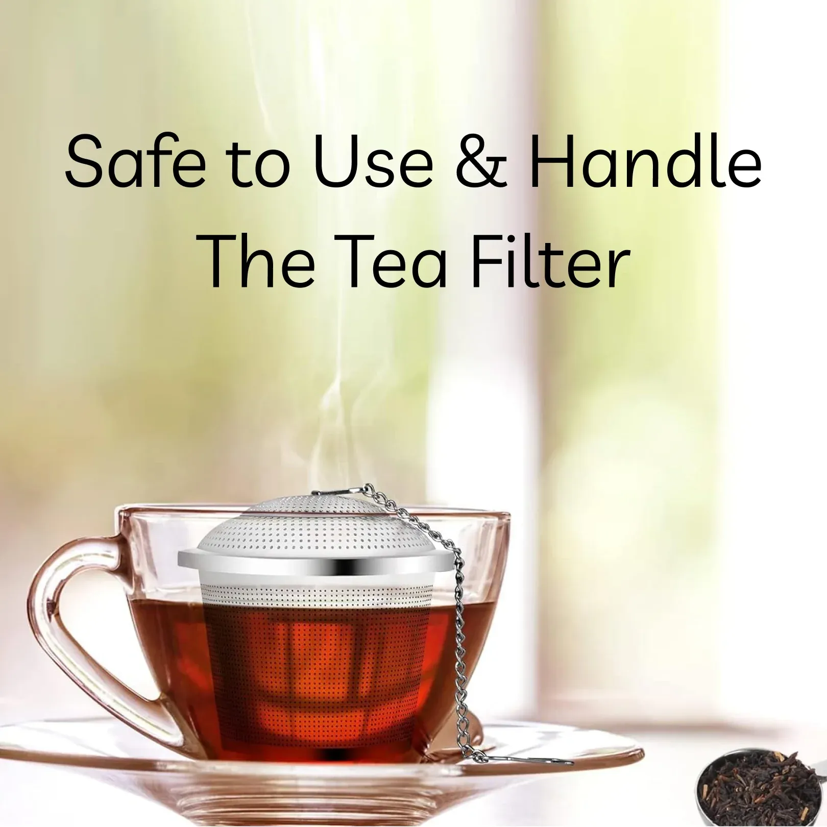 SS Easy Tea Filter for Filtering Tea in Household and Official Kitchen Use - Detailed Feature View 6