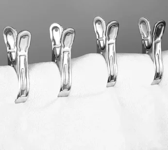 Stainless Steel Clothes pins Beach Towel Clips (10 Pcs Set)