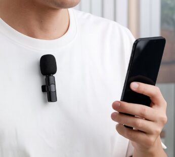 Intelligent Noise Cancelling Live Streaming Clip on Microphone for Type-C & for iPhone