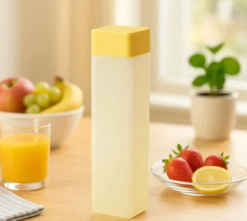 Square Plastic Water Bottle – 1000ml Leakproof BPA-Free for Office, Gym & Home (1 Pc)