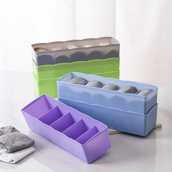 Dividers Tray Organizer Clear Plastic Bead Storage Tray, Socks tray (Multicolour) - Detailed Feature View 5