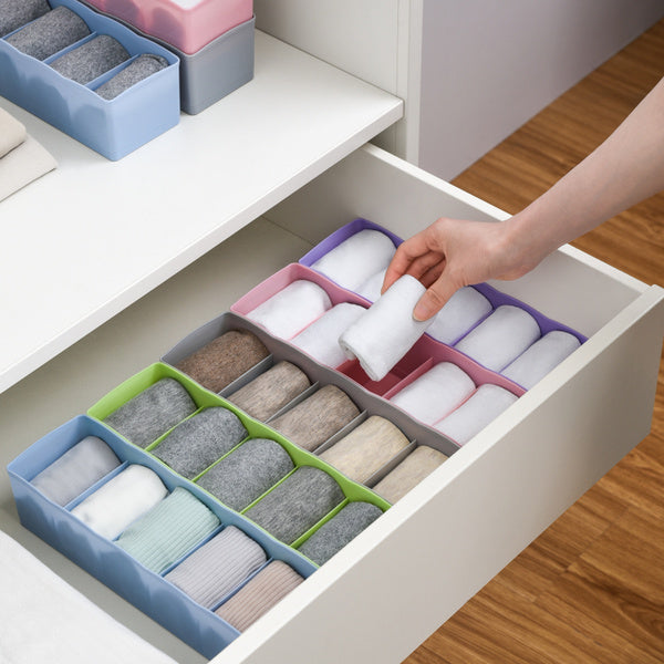 Dividers Tray Organizer Clear Plastic Bead Storage Tray, Socks tray (Multicolour) - Detailed Feature View 9