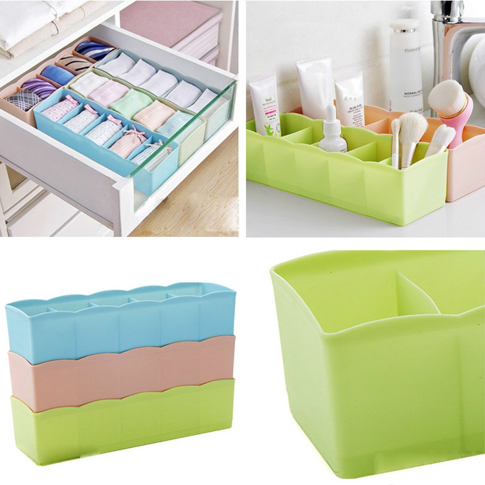 Dividers Tray Organizer Clear Plastic Bead Storage Tray, Socks tray (Multicolour) - Detailed Feature View 10
