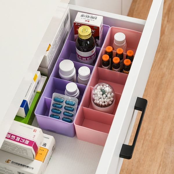 Dividers Tray Organizer Clear Plastic Bead Storage Tray, Socks tray (Multicolour) - Detailed Feature View 7