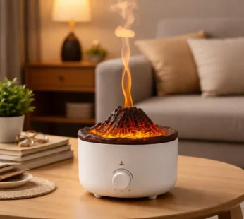 Flame Effect Ultrasonic Humidifier Volcano Aroma Diffuser