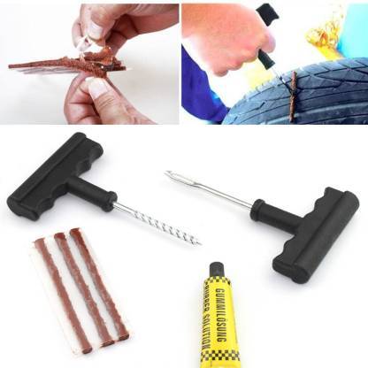 Premium Puncture Repair Kit Tubeless Tyre Full Set - Buy Online at Alikart