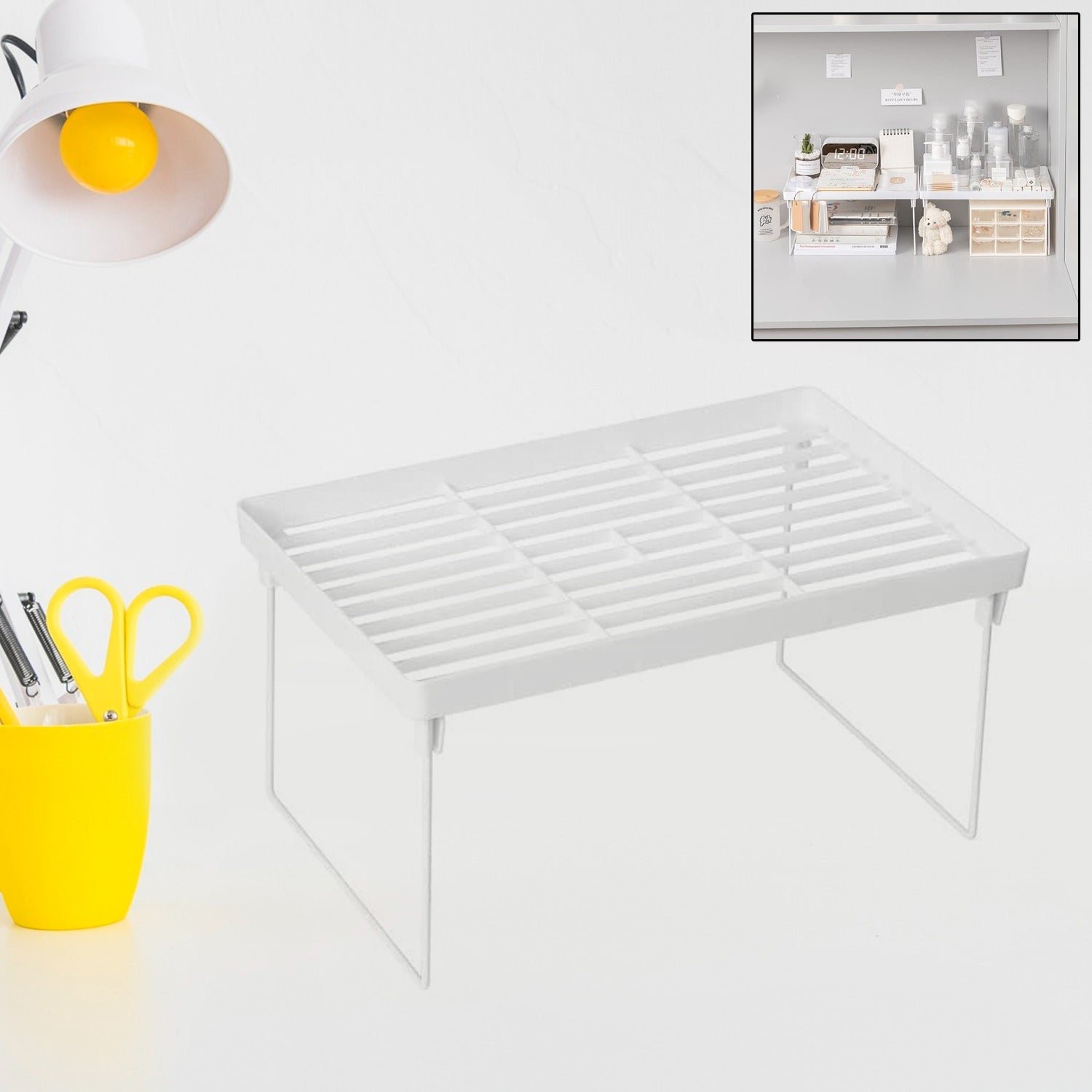 Premium Plastic Bathroom Organizer Kitchen Utility Storage Rack (32x19.5 Cm / 1 Pc) - Buy Online at Alikart