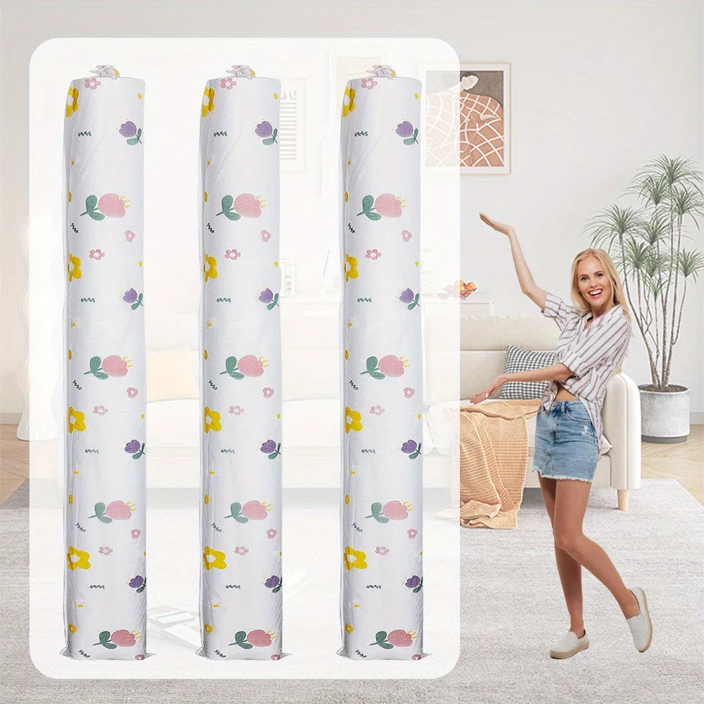 Premium Jumbo Floral Print Rug Storage Bag – Large Carpet Organizer with Zipper for Indoor & Outdoor Use (210 x 25 cm) (Pack of 1) - Buy Online at Alikart