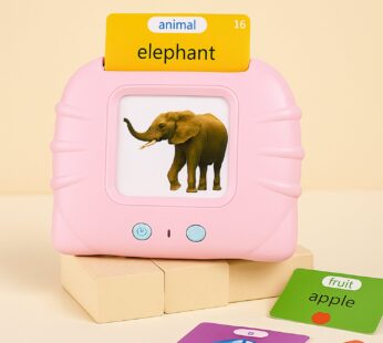 Preschool Learning Toys Flash Cards for Small Kids Educational Toys English Words Learning Machine for Kids with 224 Words, Birthday Gift for Kids Intelligent Electric Kids Language Card (1 Set)