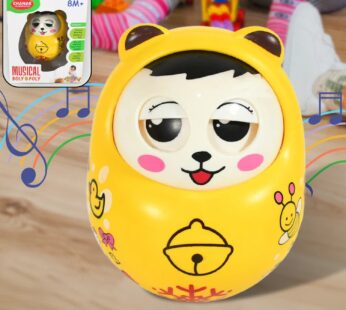 Musical Roly Poly Toy for Babies – Push & Shake Wobbling Doll