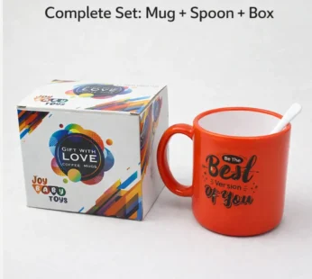 Coffee Mug With Spoon and box packing, Used for Drinking and Taking Coffees
