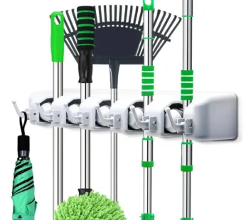 5-Layer Multipurpose Wall Mounted Organizer Mop And Broom Holder