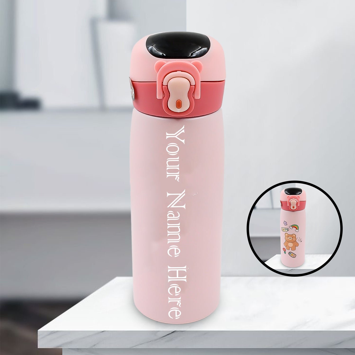 Premium Customize Vacuum Insulated Water Bottle with LED Temperature Display (450 ML Approx) - Buy Online at Alikart