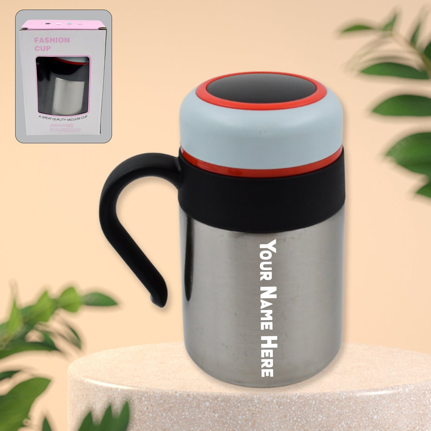 Premium Stainless Steel Mug/Bottle Vacuum Insulated with Handle Cup Tumbler (420 ML) - Buy Online at Alikart