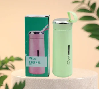 Water bottle 400ml leak proof, glass water bottle (1 pc / Light Green Color)