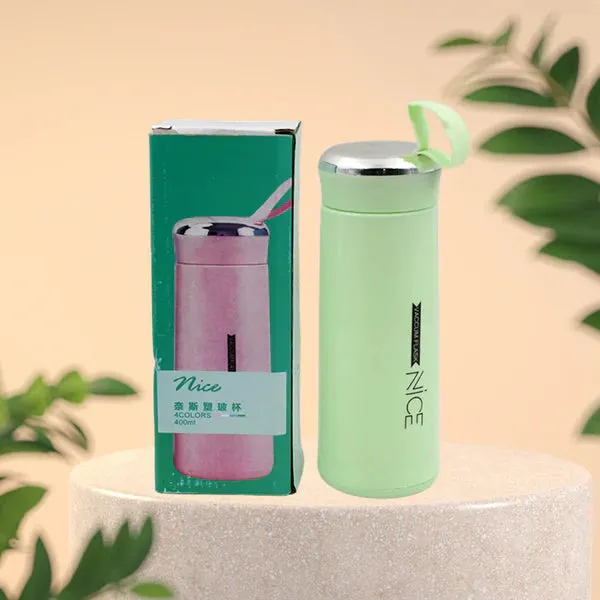 Premium Water bottle 400ml leak proof, glass water bottle (1 pc / Light Green Color) - Buy Online at Alikart