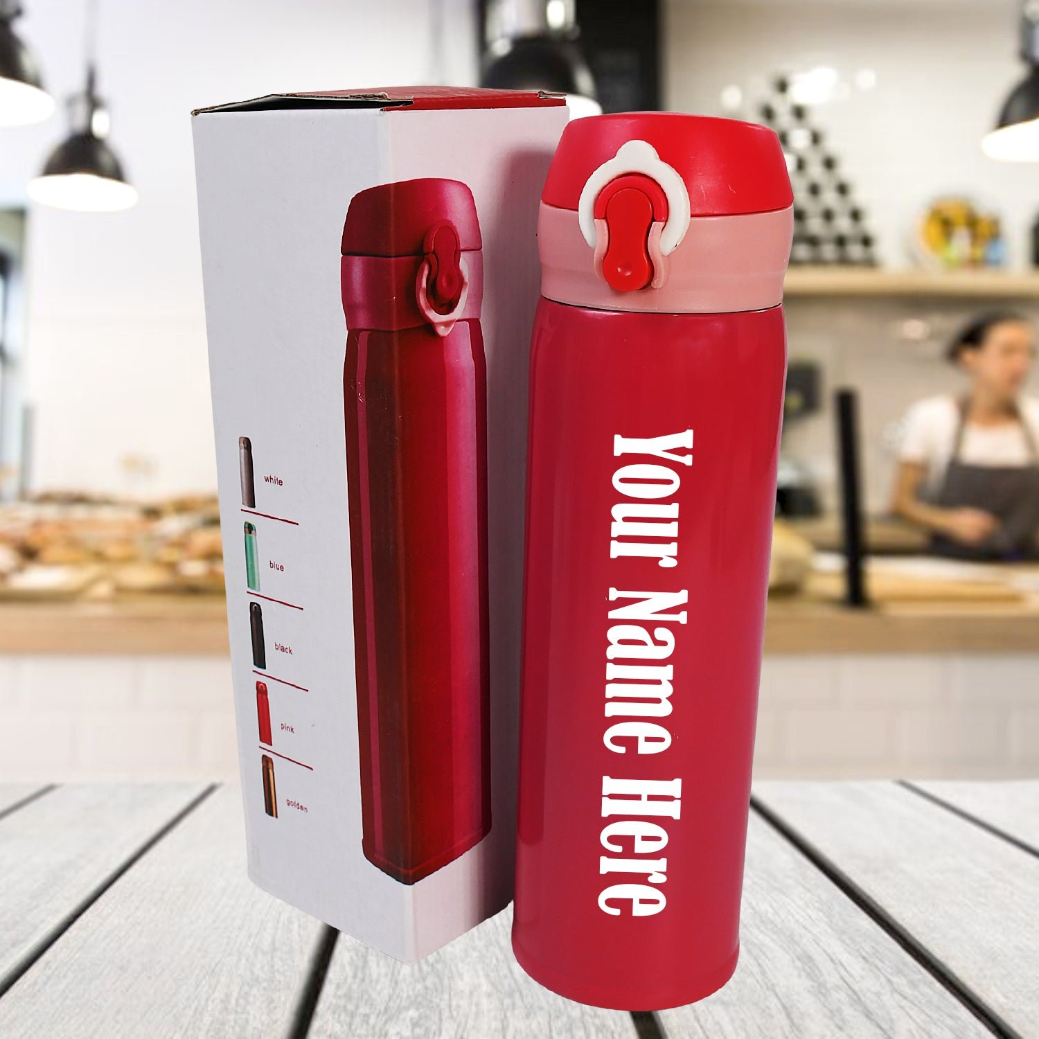 Premium Customized Stainless Steel Water Bottle (350 ML) - Buy Online at Alikart