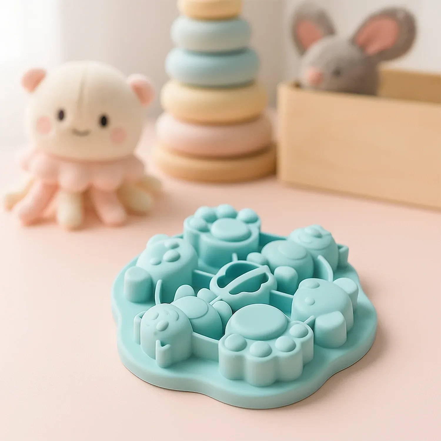 Silicone Kids Cartoon Shape Chocolate, Jelly & Candy Mold (1 Pc) - Detailed Feature View 4