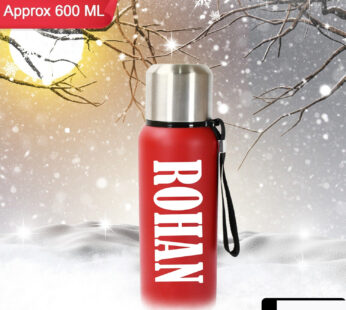 Customize Stainless Steel Water Bottle, Fridge Water Bottle, Stainless Steel Water Bottle Leak Proof, Rust Proof, Cold & Hot Thermos steel Bottle| Leak Proof | Office Bottle | Gym | Home | Kitchen | Hiking | Trekking | Travel Bottle (Approx 600ML)