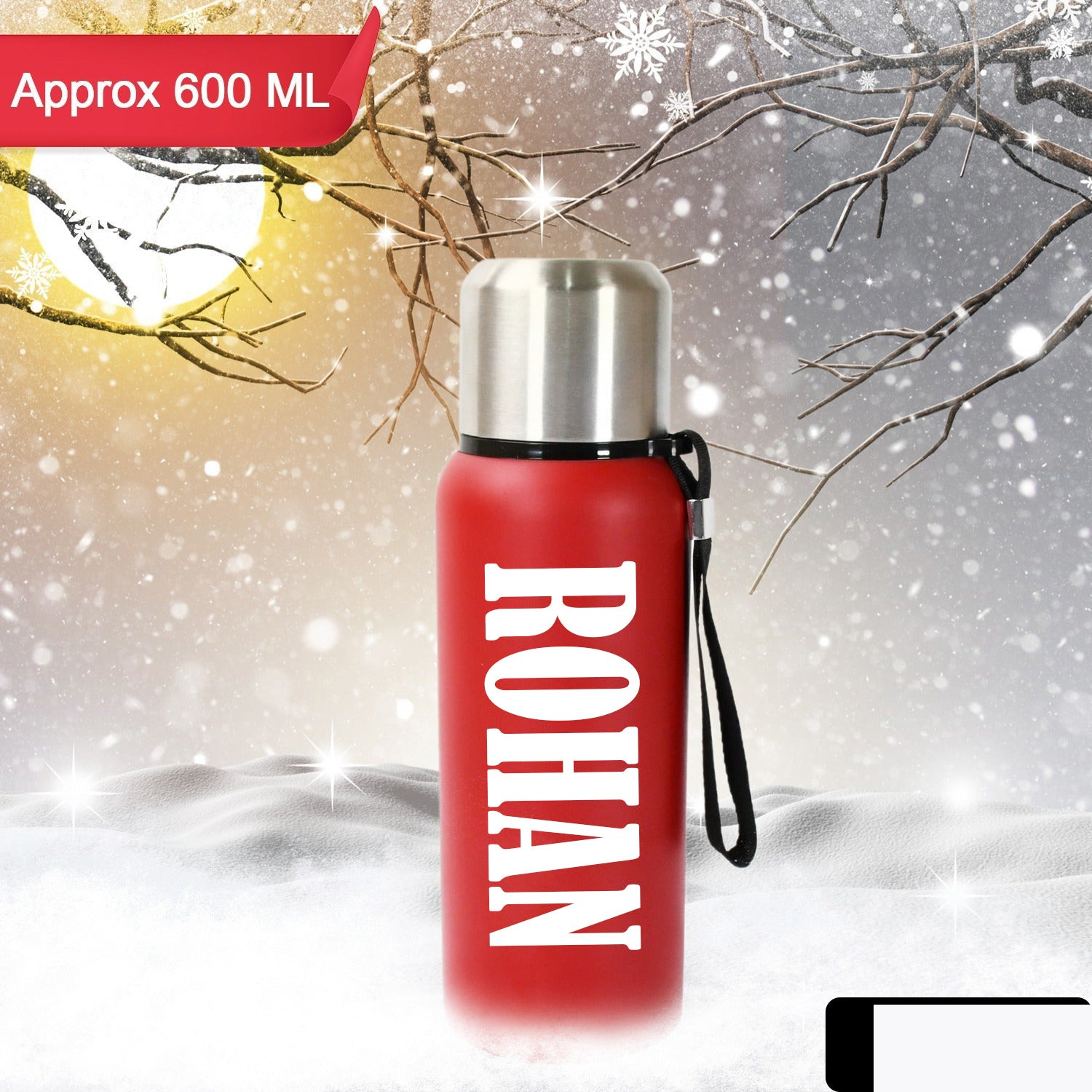 Premium Customize Stainless Steel Water Bottle, Fridge Water Bottle, Stainless Steel Water Bottle Leak Proof, Rust Proof, Cold & Hot Thermos steel Bottle| Leak Proof | Office Bottle | Gym | Home | Kitchen | Hiking | Trekking | Travel Bottle (Approx 600ML) - Buy Online at Alikart