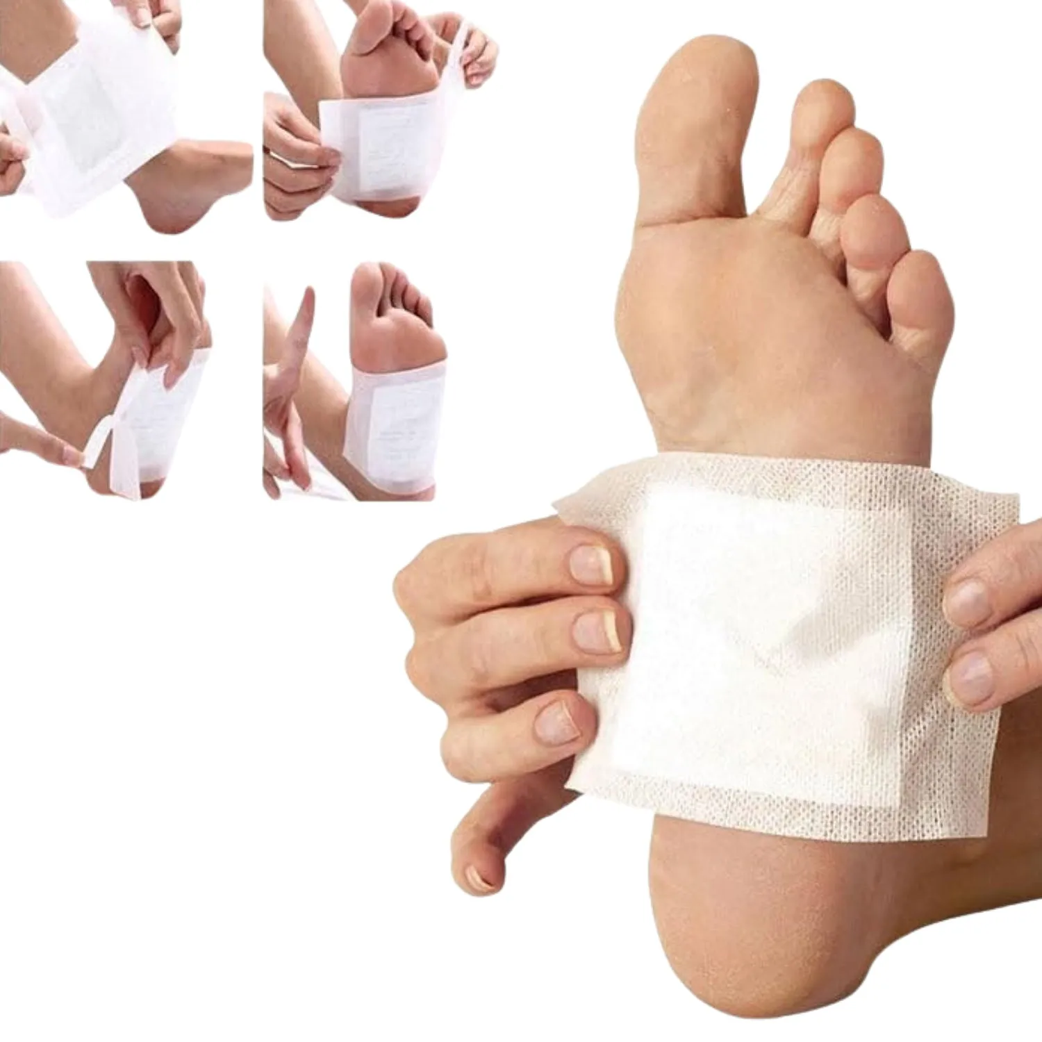 Premium kinoki Cleansing Detox Foot Pads, Ginger & salt Foot Patch -10pcs (Free Size, White) - Buy Online at Alikart