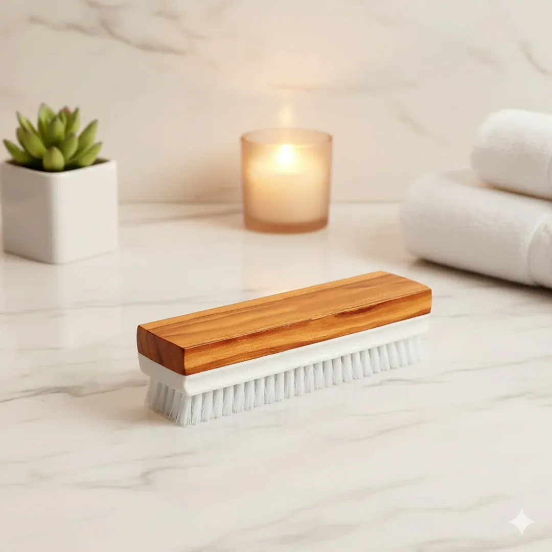 Veepee 6-Piece Washing and Cleaning Scrub Brush Set – (Multi-Color Bristles) - Detailed Feature View 3