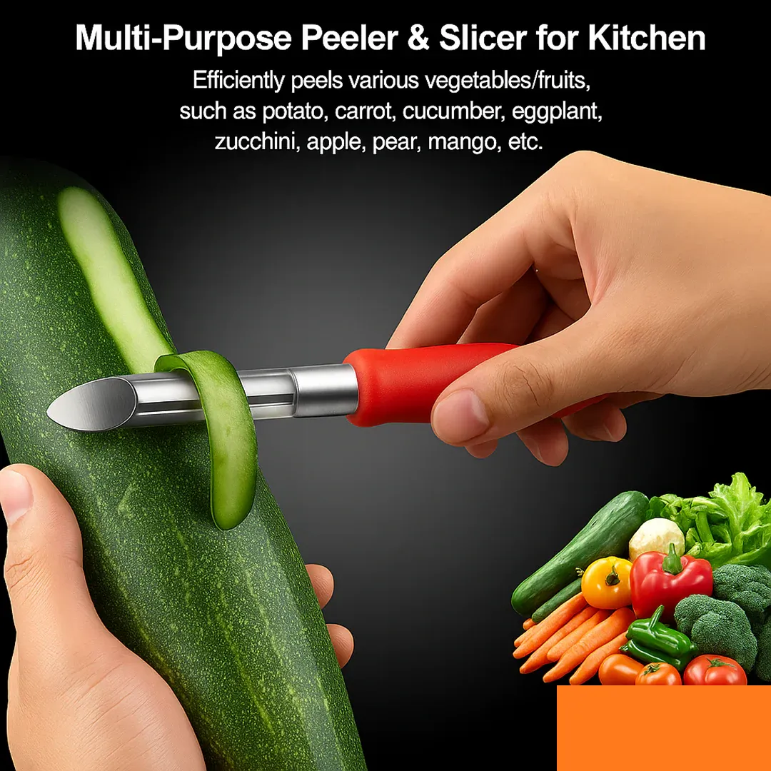 Multipurpose 2-in-1 Stainless Steel Knife & Peeler (1 Pc) - Detailed Feature View 2